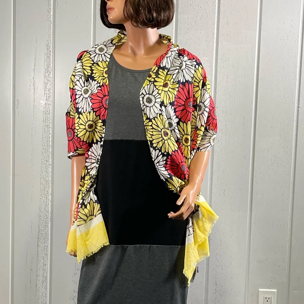 Talbots Women's Floral Oblong Scarf
